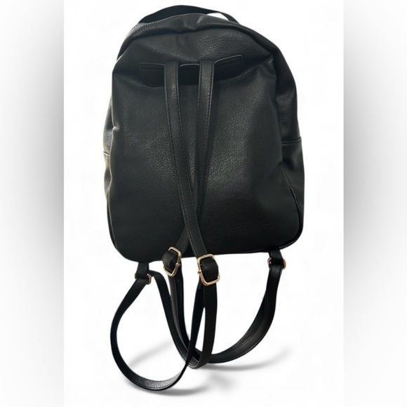 Torrid Elegant Black Faux Leather Backpack With Boucle Sweater Front Pocket main image 6